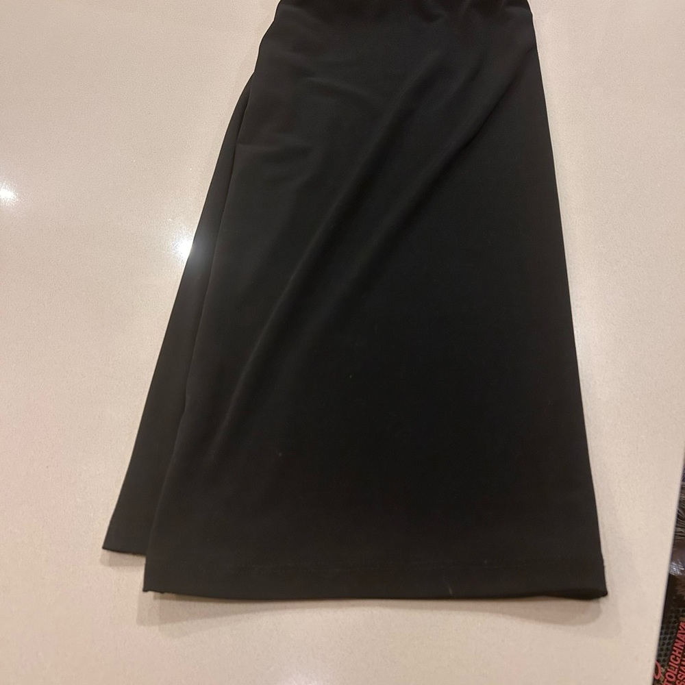 Karen Kane Black Pencil Skirt Large Classic Stretch Work Office Wardrobe Staple - Picture 8 of 10